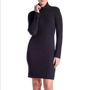 Max Studio Ribbed Sweater Dress in Black, Sz. S